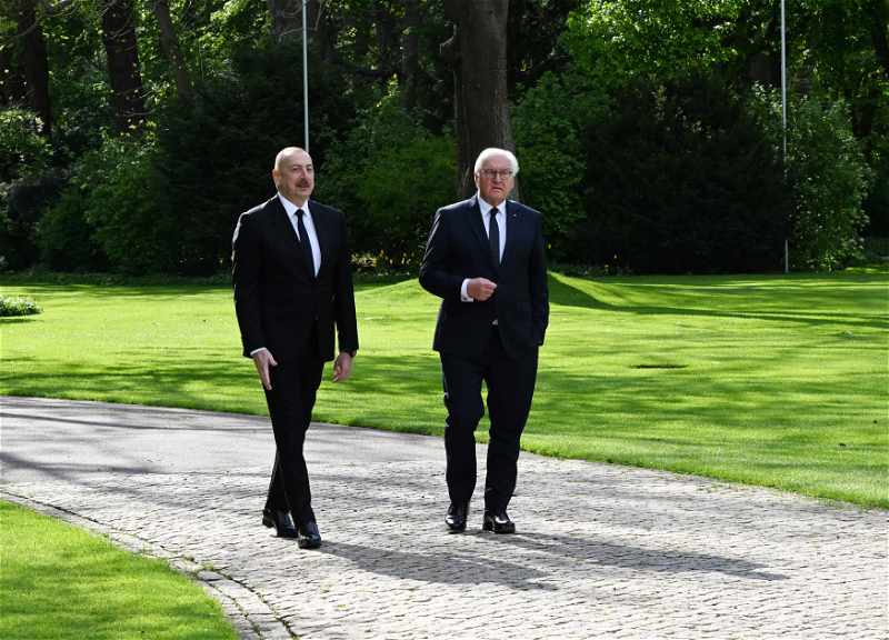 Началась встреча Президента Ильхама Алиева с Президентом Германии в Берлине