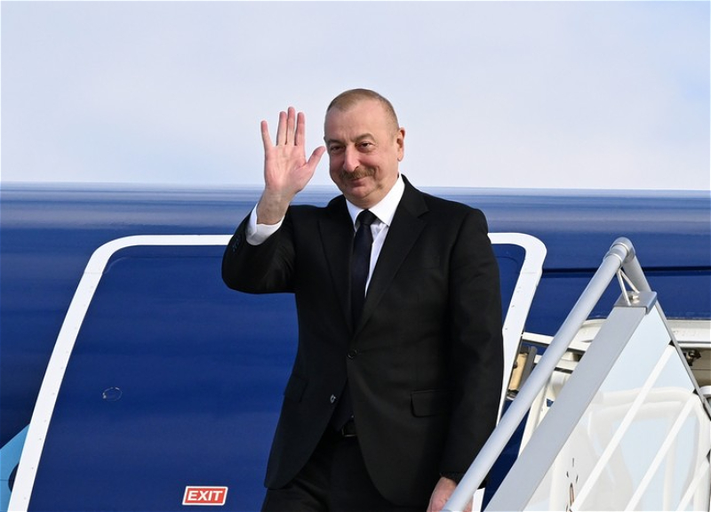 Завершился рабочий визит президента Азербайджана Ильхама Алиева в Германию - ФОТО